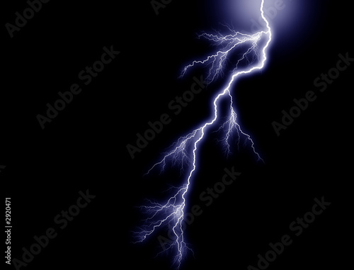 blue lightning, from above