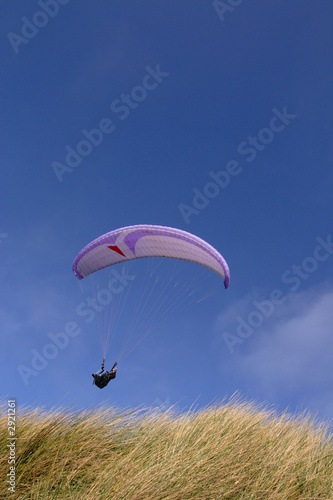 purple paraglider