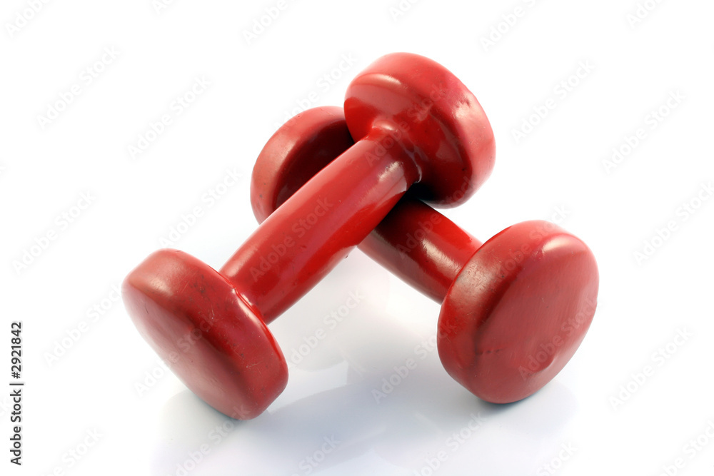 red metall dumbbells red metall dumbbells