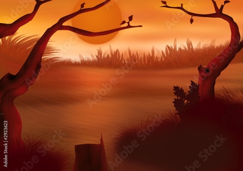 red sunset