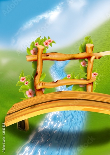 wooden footbridge