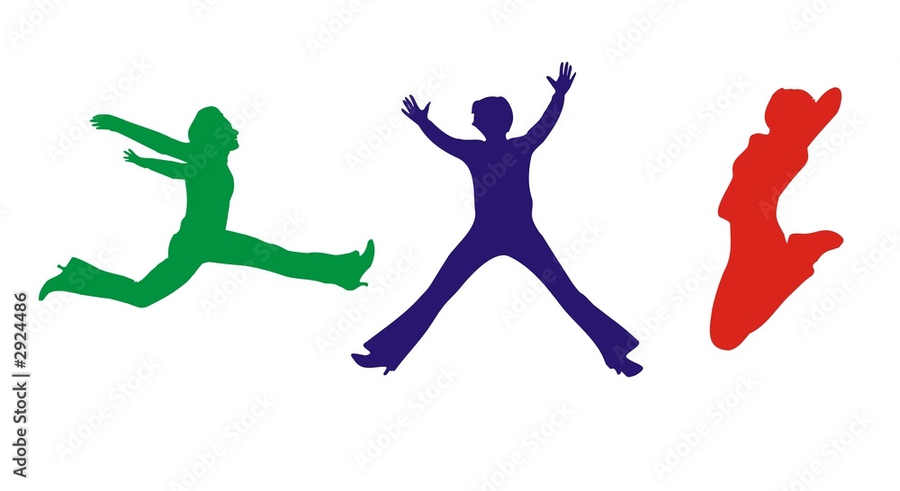 jumping girls jumping girls