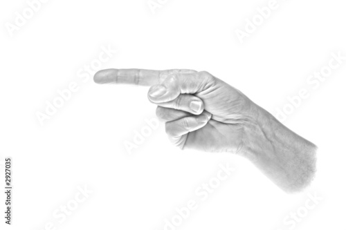 finger to the left