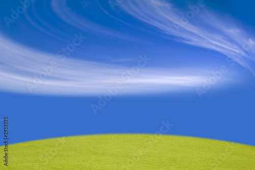 Valokuva hill with grass and nice sky