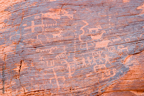 petroglyphs at Valley of Fire in Nevada