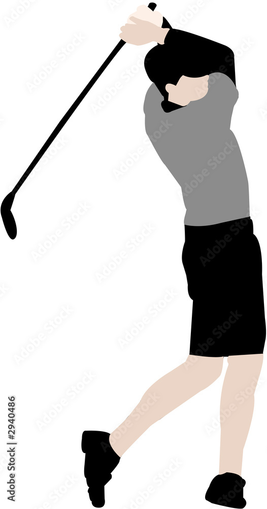 Obraz premium golfer illustration