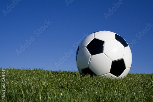 football against blue sky