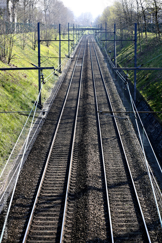 Fototapeta Naklejka Na Ścianę i Meble -  rails - chemins de fer