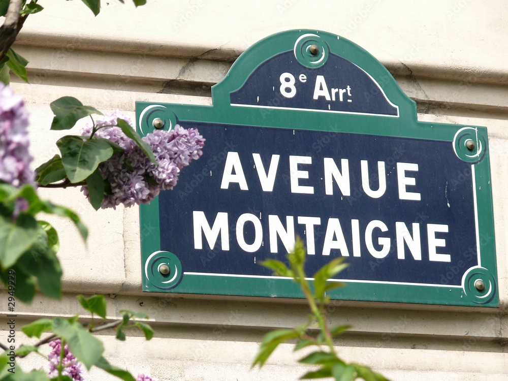 Naklejka premium avenue montaigne 8e arrt