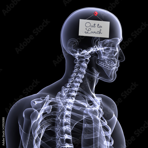 skeleton x-ray - out to lunch