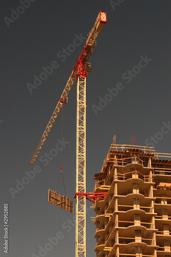 construction with crane