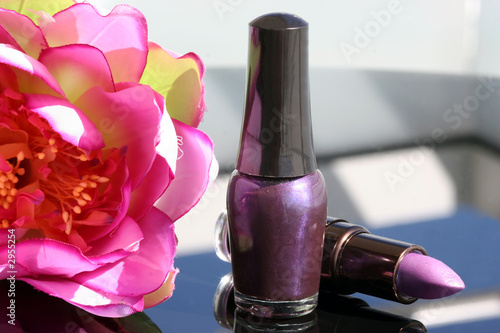 nail polish and lipstick