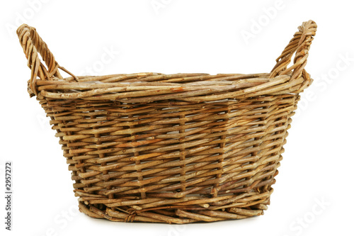 empty wicker basket