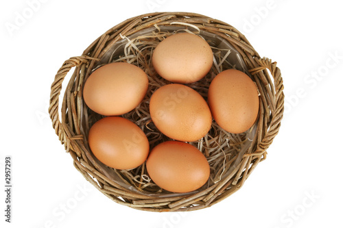 Wallpaper Mural wicker basket with eggs Torontodigital.ca