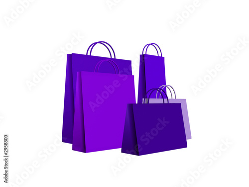 shopping bags blu