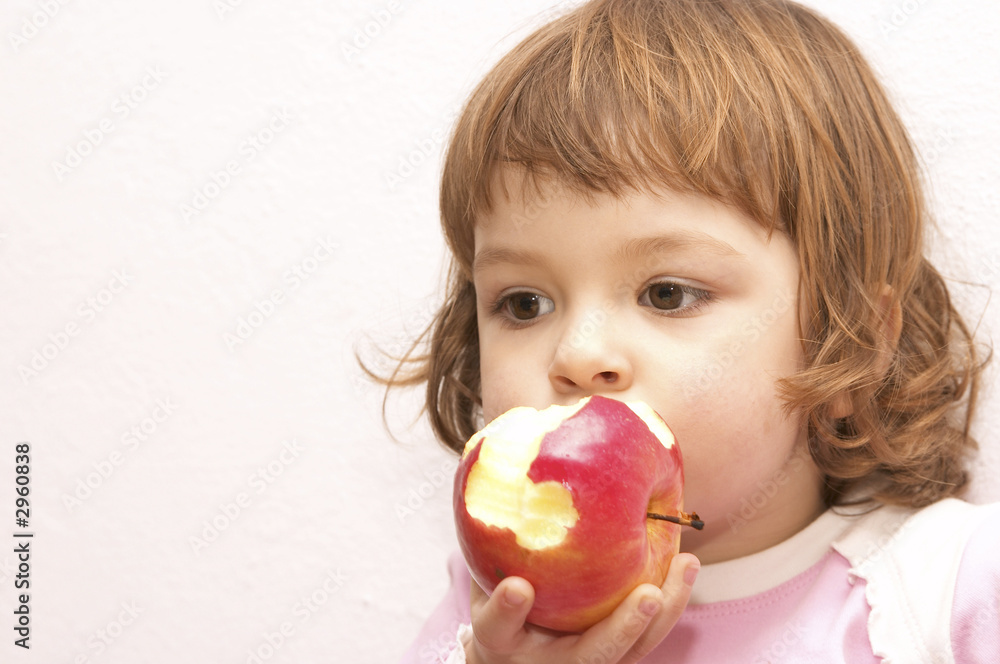 girl with apple girl with apple