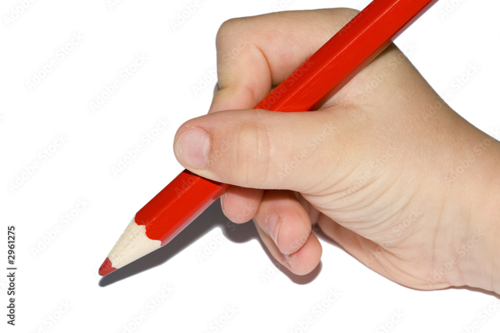 hand writing red pencil hand writing red pencil
