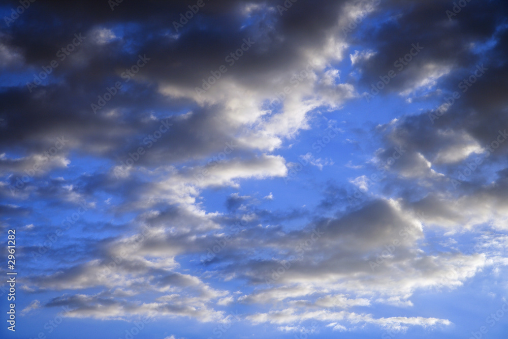Fototapeta premium Blue sky and clouds.