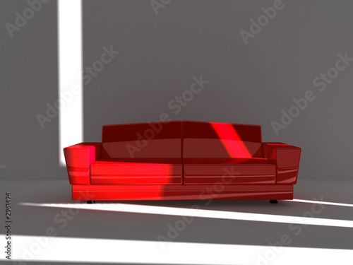 sofà red