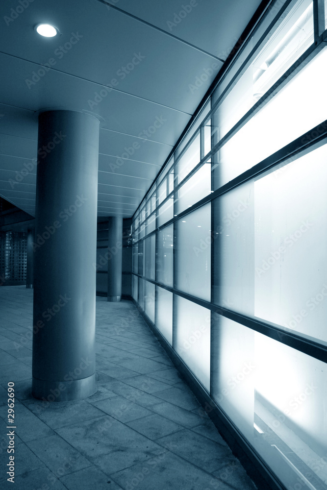 Fototapeta white glass facade