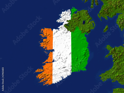 Fotografie ireland map
