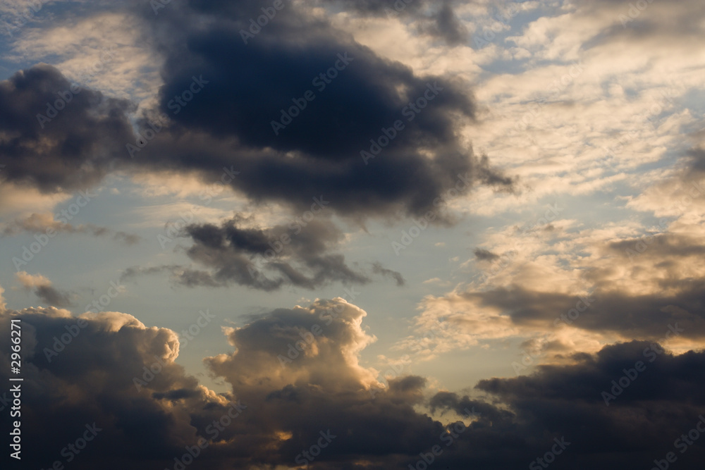 obscure evening cloudscape