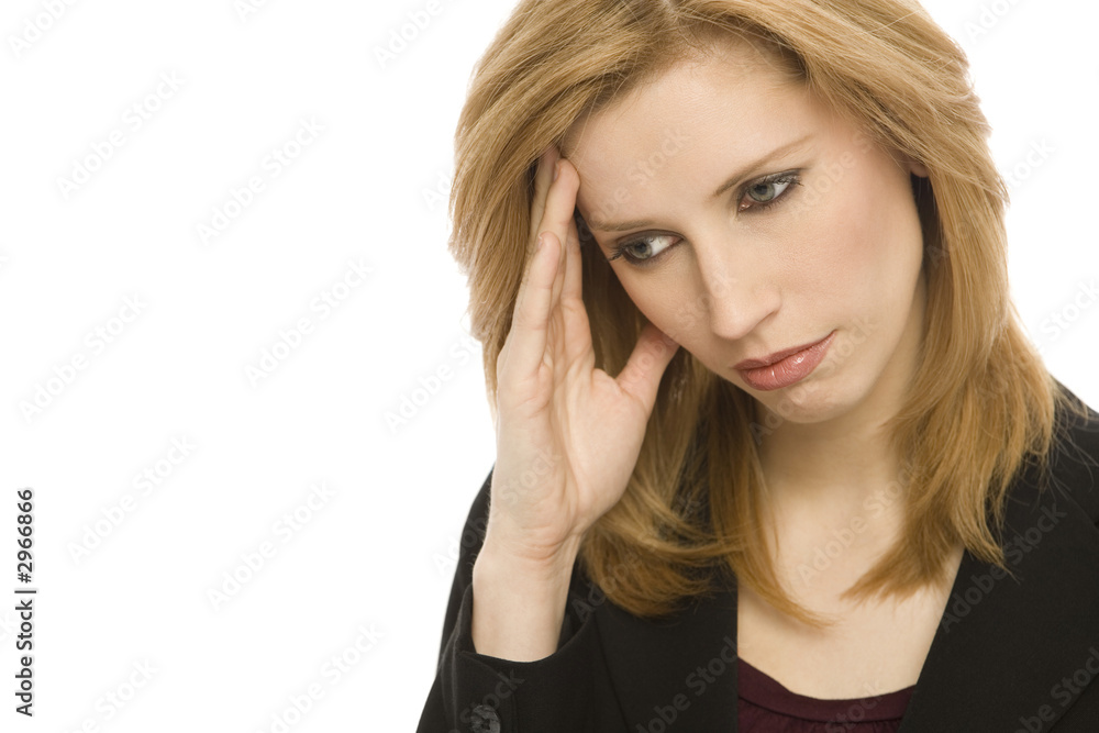 businesswoman with headache businesswoman with headache