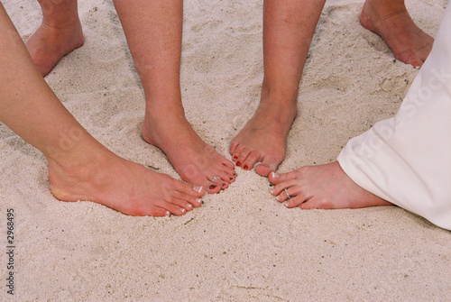 wedding beach toes photo