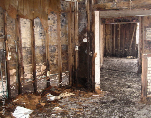 gutted house