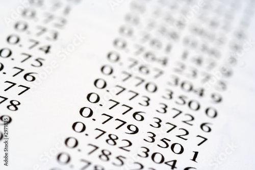 lists of numbers