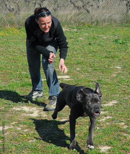 maitresse et chien