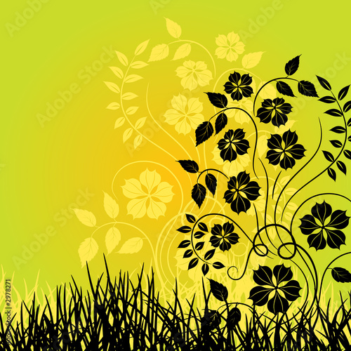 grass and flower