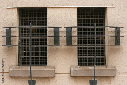 Bilde på lerret barred windows