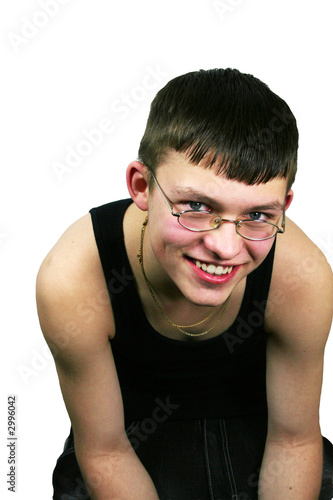 smiling teen boy