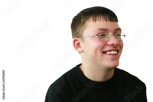 smiling teen boy