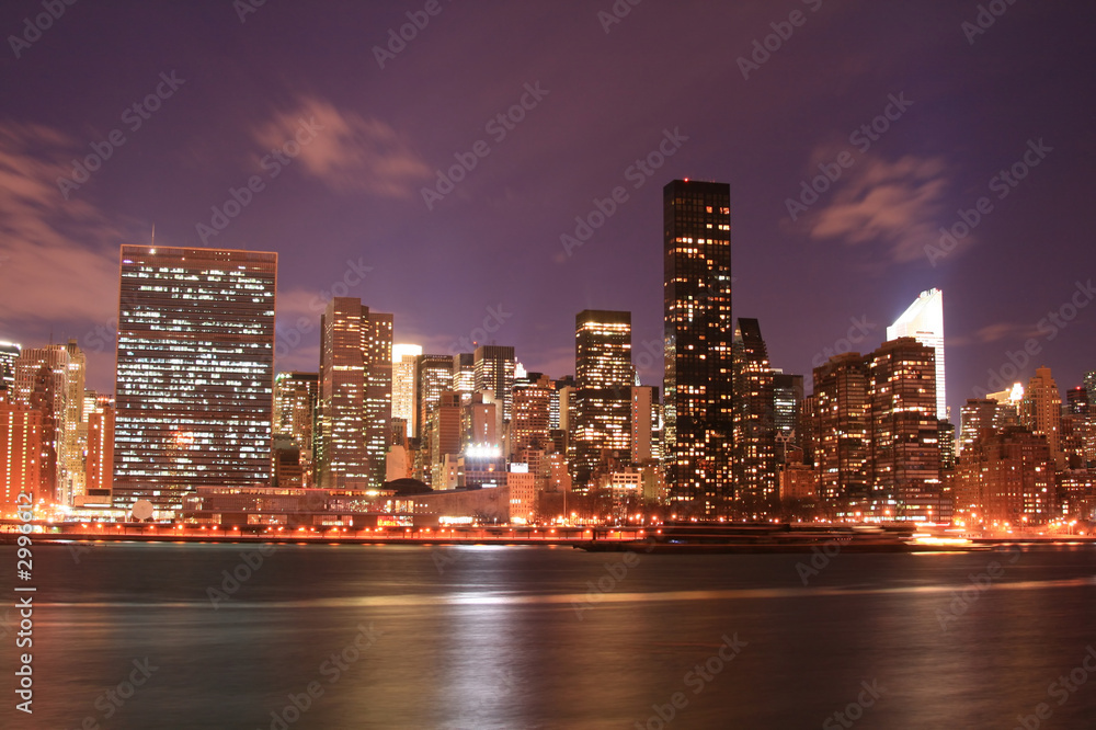 Fototapeta premium midtown manhattan skyline at night