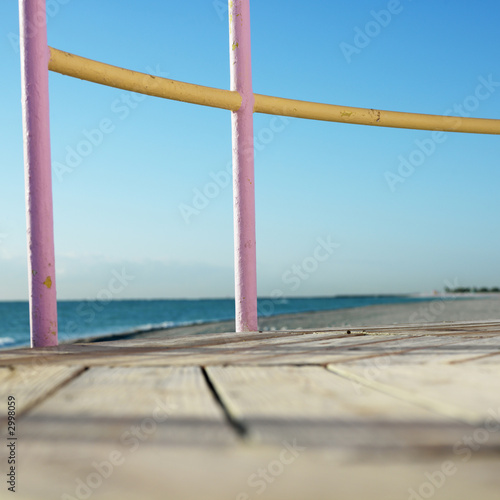 Lifeguard tower in Miami, Florida, USA. © iofoto