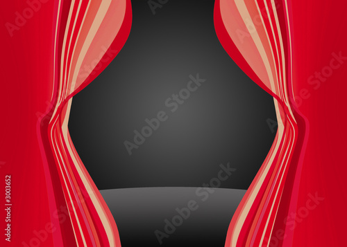 rideau rouge photo