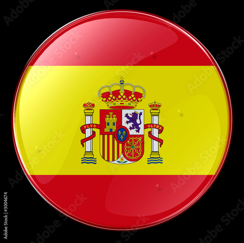 spain flag button