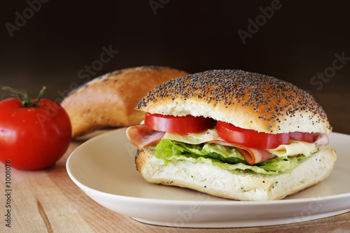 ham and cheese sandwich