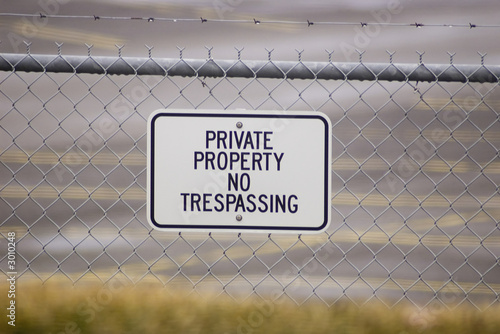 private property sign