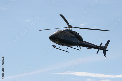 blue helicopter photo