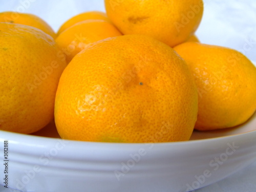 white plates with fruit - oranges 5