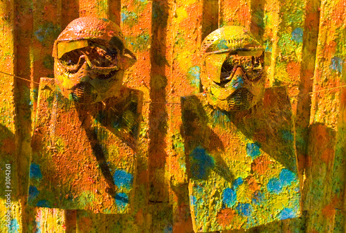 two paintball sport masks © Denis Babenko