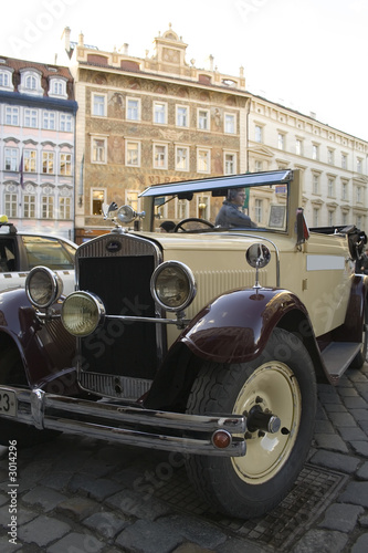 old car in prague photo