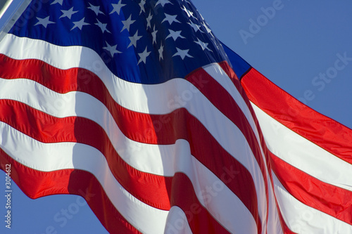 tilted us flag