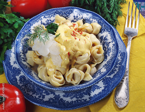 ukrainian ravioli or pelmeni photo