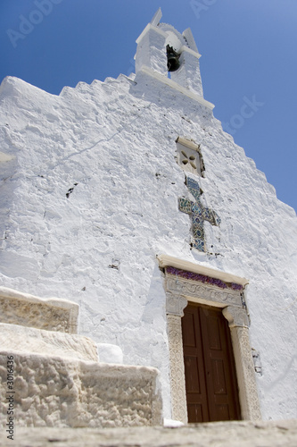 petite eglise orthodoxe sur l ile de mykonos