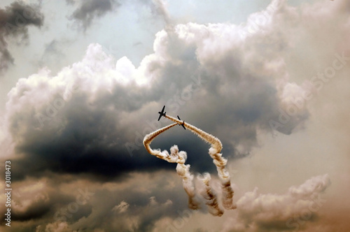 acrobatic air stunts