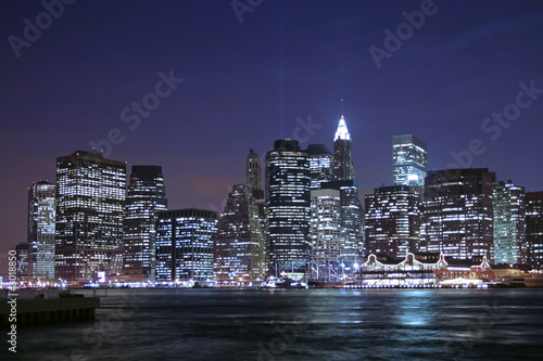 night lights of lower manhattan